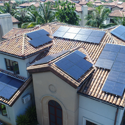 Justierbare Bifacial Sonnenkollektoren PV wickeln Last kein PID-Solarmodul-Dachspitzen-System