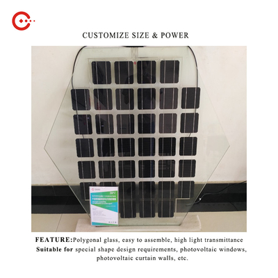 fertigten photo-voltaische Bifacial Sonnenkollektoren 100Watt wasserdichtes spezielles geformt besonders an