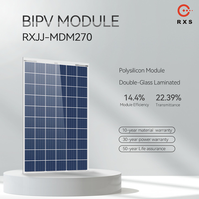 BIPV-Solarmodule mit höherer Leistung Polykristalline Silizium-Solarzelle der Klasse A