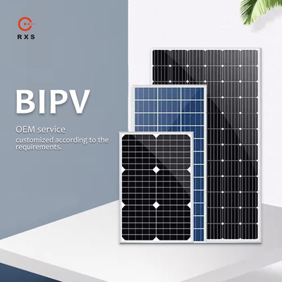 Halbe Sonnenkollektoren monokristalliner Bifacial Mono-Perc Solar Panels des Schnitt-BIPV