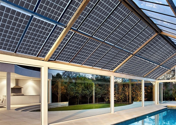 Transparentes monokristallines PV Modul-Bifacial Sonnenkollektor Rixin für Dach
