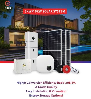 Anodisierte Alaminum-Legierung weg vom Gitter-Sonnensystem 5kw für Haus